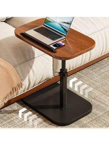 1pc Rotatable And Height Adjustable Small Side Table, Easy To Assemble, Can Be Placed Next To Sofa, Bed Or Used As Coffee Table, Suitable For Indoor, Outdoor And Camping - Multicolor - View 4