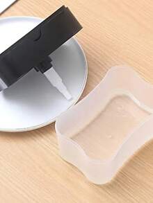 1pc Kitchen Dish Soap Dispenser, Dish Detergent Dispenser, 2-In-1 Soap Dispenser For Kitchen Countertop, Plastic Soap Dispenser, Instant Refill, Durable, Includes Sponge, Liquid Detergent Dispenser, Kitchen Tool - A - View 9