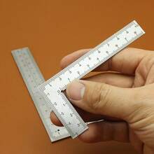 1PC Mini Framing Ruler Measuring Layout Tool Stainless Steel Square Right Angle Ruler Precision For Building Framing Gauges - A - View 3