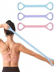 1 buah Tali Elastis Yoga - 4 Warna, Tali Peregang Kebugaran Elastis Premium, Tali Elastis Anti Selip, Bahan Tahan Lama, Cocok untuk Peregangan Punggung, Pembentukan Tubuh, Latihan untuk Pemula, Latihan Kekuatan dan Latihan Fleksibilitas, Cocok untuk Latihan di Rumah, Gym dan Aktivitas Kebugaran di Luar Ruangan - Beraneka warna - View 7