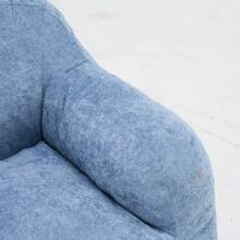 Modern European-American Style Beanbag / With Armrests / Plush Look Beanbag / No Assembly Required / Suitable For Living Room, Bedroom And Reading Corner - 藍色 - 查看 10