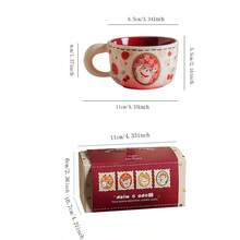 Cốc gốm họa tiết hoa mèo dễ thương, Cốc gốm chất lượng cao, Cốc cà phê/nước sử dụng tại nhà và văn phòng, Cốc ăn sáng - Nhiều màu - Xem 12