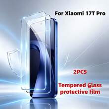 2pcs Screen Protector, Compatible With Xiaomi 17/17T/17T Pro, 15/15T/15T Pro, 14/14T/14T Pro, POCO C65/C75/C85/F7/F7 Pro/F7 Ultra/F8/F8 Pro/F8 Ultra/M7/M8/M8 Pro/X6/X6 Pro/X7 Pro Series, 3D Tempered Glass Phone Film 9H Hardness, High Definition Transparent Anti-Scratch Anti-Fall Touch Sensitive Precise Fit Easy Installation Durable Screen Protector - Clear - View 2