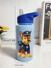 Paw Patrol 水壺，藍色、紫色、粉色與綠色，適合夏季與秋季。500ml/16oz 附吸管，大容量，便攜手持，適合戶外活動、通勤、生日禮物與萬聖節禮物（蓋子隨機）。 - 彩色 - 查看 3