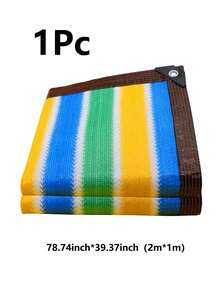 High Density Breathable Sunshade Net - Colorful Multi-Size, Colorful Striped High Density Breathable Snow-Proof Multi-Functional Outdoor Snow Net, High Density UV-Resistant, Snow-Proof, Frost-Proof, Suitable For Patio, Picnic, Parking Lot, Garden, Balcony - Multicolor - View 12