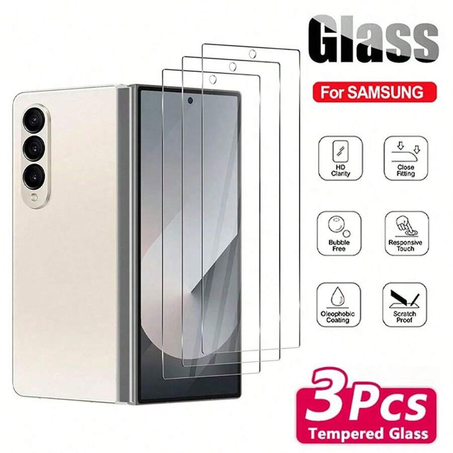 CSDZ 3片裝相容 iPhone 13 13mini 13Pro 13Promax 15 Plus 15Pro 15Promax，相容 iPhone 螢幕保護貼，防水，相容 iPhone 16 螢幕保護貼，相容 iPhone 17 Promax 螢幕保護貼，手機配件，相容 A54 5G 螢幕保護貼，易於安裝，9H 硬度，[國際版而非本地版]