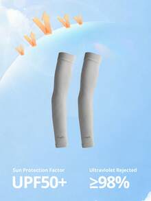 CAMEL CROWN Outdoor Sun Protection Arm Sleeves, UV Protection For Driving And Cycling, Ice Silk Sun Protection Arm Sleeves - Grey - View 6