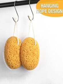 1/2pcs Sponge Bath Balls, Bath Sponge, Natural Body Sponge, Suitable For Men And Women, Exfoliating Bath Sponge, Gentle Deep Cleansing, Super Soft, Honeycomb Exfoliating Scrub, Cleaning Bath Seaweed Sponge - Multicolor - View 8