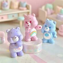 Miniso Care Bears Healing Planet Series Blind Box Mystery Box Anime Figurine Cute Model Toy Desktop Ornament Birthday Gift (Random Delivery,1pc) - Multicolor - View 3