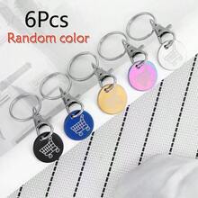 1/2/3/4/5/6 Buah Gantungan Kunci Keranjang Belanja Stainless Steel, Hiasan Ransel yang Indah, Gantungan Kunci Unik, Gaya Minimalis Klasik dan Modis, Cocok untuk Pemakaian Sehari-hari Pria dan Wanita - Beraneka warna - View 17