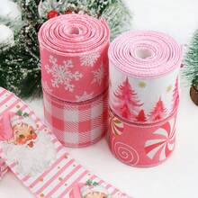 聖誕 Kokir 緞面編織緞帶 DIY 蝴蝶結裝飾 禮品包裝 聖誕場景派對彩色緞帶 - 多色 - 查看 6