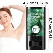 1pc Mint Scented Deodorant Stick, 72-Hour Long Lasting, Designed For Stubborn Body Odor, Eliminates Odor, Perfect For Work, Dating And Home Use, Suitable For Daily Use, Can Be Used On All Parts Of The Body, Portable, Gift - Mint - View 3