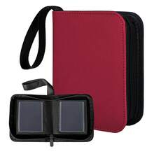 Binder 40 Pockets One Pocket Mini Trading Card Album,Diamond Leather Small Card Binder For 3x4 Rigid Top Loaders,Portable TCG Photocard Holder-Red,Card Holder - Multicolor - View 14