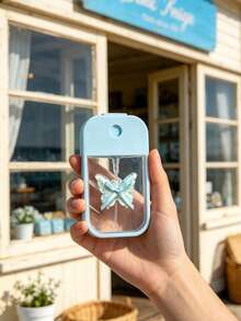 Card Spray Bottle, Alcohol Hand Sanitizer Small Spray Bottle, Portable Perfume Refillable Spray Bottle With Butterfly Sticker, Multi-Color Options, Refillable, Mini Size Easy To Carry. Toner, Fits Beach Travel, Daily Commute, Student Campus Use, Travel Vacation Scenarios, Thoughtful Gift For Friends, Back To School Gift, Beach Gift, Beach Outing, Birthday Gift, Holiday Gift, Teacher's Day Gift - Multicolor - View 2
