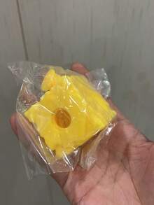 1個 7cm 正方形超薄起司球捏捏樂玩具，TPR 外殼慢回彈，無填充，DIY 起司皮擠壓玩具，生日/萬聖節禮物，完美禮物，青少年壓力緩解禮物 - 彩色 - 查看 10
