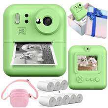 Children's Instant Print Camera Set, Front And Rear Lens Selfie Camera, Supports 1080P Video, Suitable For 3-12 Years Old Children's Christmas, Birthday And New Year Gifts, Battery Capacity 1300mAh - Multicolor - View 23