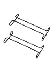 Wine Glass Rack Under Cabinet 2Pcs Adjustable, Punch-Free 3 Rows Stemware Holder - Multicolor - View 8