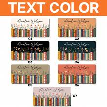1pc Personalized Bookish Desk Mat, Custom Name Mouse Pad, Librarycore Book Nook Desk Pad, Aesthetic Office Decor, Book Lover Gift, Teacher Gift - Style 1 - View 2
