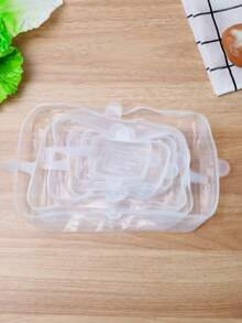 1/6pcs Silicone Stretch Lids, Food Bowl Covers, Reusable Food Saver Lids, Expandable Multi-Function Fruit & Vegetable Fresher Covers, Sealing Lids, Food Storage Containers, Reusable, Kitchen Accessories, Kitchen Storage Essentials, Tableware, Silicone Bowl Covers, Microwave Covers, Sealing Lids, Silicone Sealing Lids, Household Items - Multicolor - View 16