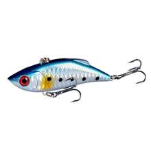 5pcs ABS Hard Plastic Lures With Realistic 3D Eyes, VIB Fishing Lures - Multicolor - View 5