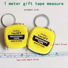 6/3/1 pieza Llavero de cinta métrica retráctil - 1m/3ft Diseño compacto y portátil - Adecuado para uso diario, fiestas, escuelas y regalos promocionales - Material de hoja de metal, adecuado para Halloween, Navidad y otras escenas festivas - Suministro directo de cinta métrica mini de 1m, cinta métrica de regalo promocional, cinta métrica de acero - A - Ver 2