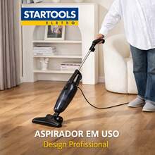 Aspirador de Pó Vertical 2 em 1 600W Com Fio 127V Portátil Filtro Lavável - 127 v - Visão 3