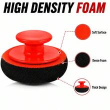 Car Wax Applicator Pad Set With Detachable Handle, Foam Sponge Cleaning Pad, Suitable For Waxing And Polishing - 1 Handle 5 Pads - View 4