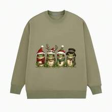 1/2/3pcs Christmas Frog Pattern Heat Transfer Stickers, Suitable For T-Shirt Making, Pillow Decoration, Multi-Color Durable Washable Vinyl Material, Suitable For Backpacks, Pillows, Pants, Sofas, Anti-Fading T-Shirt Printing Stickers - Multicolor - View 3
