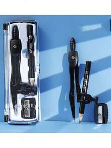 1pc Compass Set With Mechanical Pencil And Compass, Suitable For Fountain Pen/Mechanical Pencil, Exam Drafting Drawing Tool Kit Back To School - Multicolor - View 10