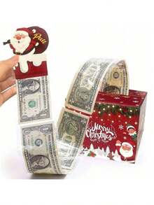 عيد الميلاد المجيد مستلزمات ديكور المشهد متعددة الوظائف، ديكور عيد الميلاد، ديكور رأس السنة الجديدة، إكسسوارات التصوير لحفلة مهرجان منتصف الخريف - حصالة نقود جديدة لعيد الميلاد - مشاهدة 1