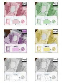 1/2/4 Pack Cool Breathable Full Wrap Pillowcase, Non-Slip Single Piece Pillowcase, Solid Color Easy To Put On, Soft And Skin-Friendly, Suitable For Hotel And B&B, Stain-Resistant Fabric, Washable, Suitable For Hotel And Business Travel - Multicolor - View 7