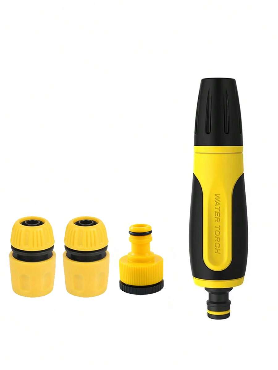 園藝直噴槍，軟管噴嘴快接頭套件，連續可調式噴槍，園藝軟管接頭，適用於草坪澆水、洗車