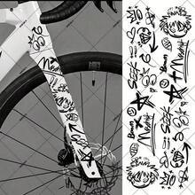 Graffiti Bicycle Frame Stickers | Matte PVC Material, Self-Adhesive, High Impact Resistance And Wear Resistance - Personalized Stickers - View 8