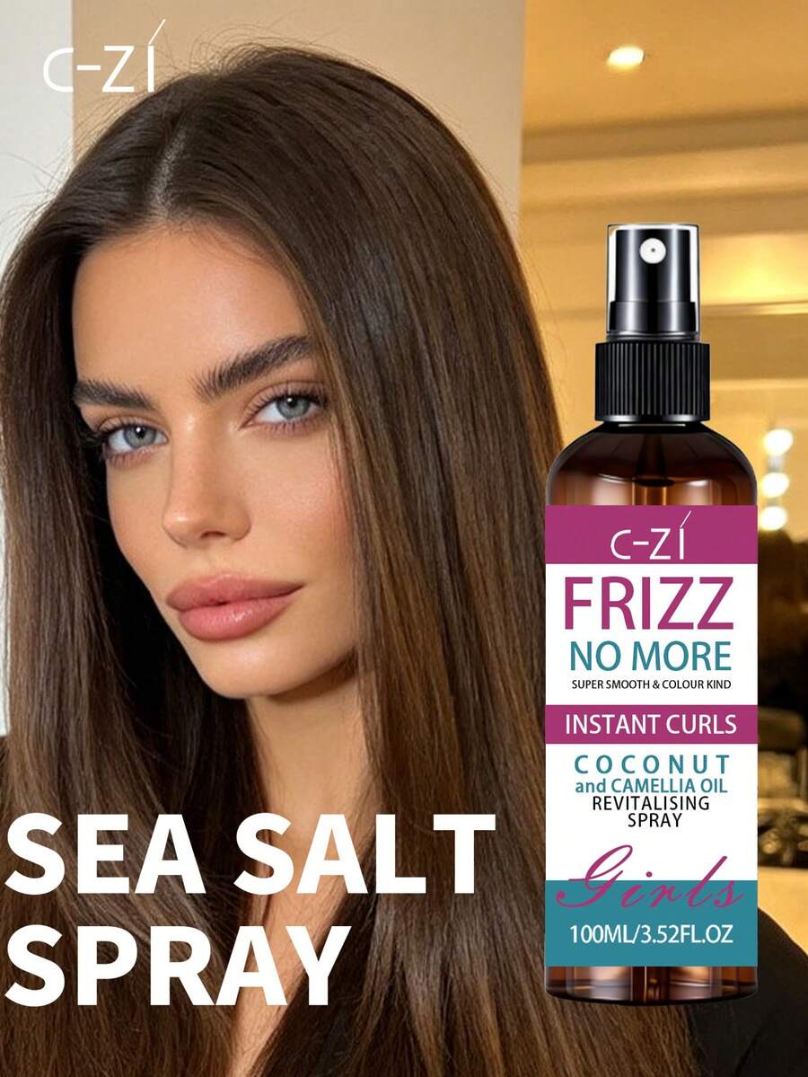 Spray para el cuidado del cabello C-ZI. Fórmula de rápida penetración que se hunde profundamente en el núcleo del cabello y retiene la humedad interior. Suaviza los mechones rígidos y secos y previene los enredos y la sequedad. Domina el frizz y deja el cabello suave y sedoso. Ideal para cabello rizado. 100ml/3.52fl.Oz - 100 ml - Ver 1