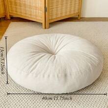 1 pieza Cojín de asiento redondo de 40 cm de grosor - Suave y cómodo, totalmente relleno, adecuado para meditación, yoga, lectura, decoración de estilo bohemio y asientos Zen | Tatami | Regalo de vacaciones |, Zafu, Cojín de bolsa de frijoles, Día de San Valentín, Regalo de cumpleaños - almohadón - Ver 13