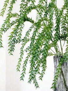 ZaiYe 3PCS, Artificial Weeping Willow, Green Leaf Plastic Plant, Artificial Pineapple Grass Vine, Tillandsia Leaf Vine, UV Resistant, Suitable For Indoor And Outdoor Gardens, Doors, Walls, Baskets, Weddings, Parties, Table Decorations - Multicolor - View 5