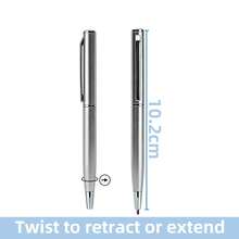 Portable Mini Pocket Metal Twist Ballpoint Pen, 20Pcs Blue & Black Ink Refills Included, Smooth Writing Stationery For School Office Daily Use - Pen With 10 Refills - View 6