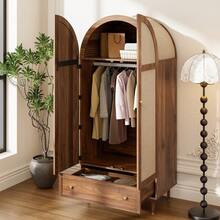 Hall Tree Coat Rack - Brown Wood Finish For Entryway And Hallway - 棕色 - 查看 7