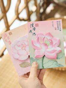 1pc Random Flower Shape Sticky Notes Notepad, Student Office Supplies, School Supplies, Back To School - Multicolor - View 4