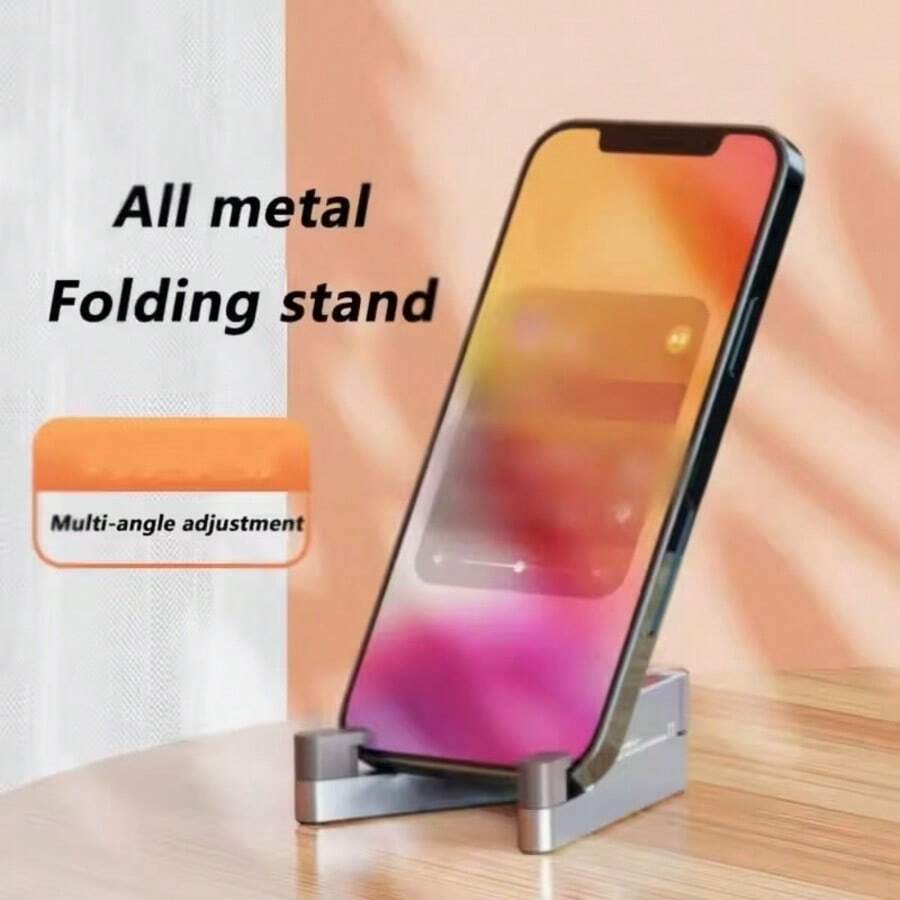 V-Shaped Desktop Phone Stand, Mini Portable Foldable Phone And Tablet Universal Support Bracket - C - View 1