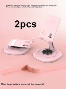 1pc 360° Rotatable Foldable Phone Stand, Minimalist & Multifunctional Design, Portable Folding Structure, Stable & Non-Slip, Easy To Carry & Store, Suitable For Office, Camping & Binge-Watching, Metal Rotating Phone/Tablet Stand Holder - A - View 16
