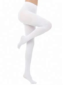 Women's Soft Opaque Tights, Stretch Full Foot Pantyhose, One Size XS-XXL, Multi-Color Hosiery For Office, Casual & Date Looks - Multicolor - View 14