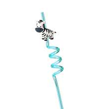 6pcs/Set Creative Multi-Color Transparent Animal Themed Straws, Reusable Jungle Animal Plastic Straws | Suitable For Lion, Fox, Zebra, Giraffe Wildlife Zoo Birthday Party Supplies, Forest Party Gift Decoration - View 15