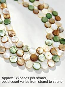1 Strand Natural Shell Beads Star Moon Heart Beads Accessories DIY Jewelry Making Decorative Beads For Necklace Earrings And Clothing Decoration - Random Color Mixing - View 14
