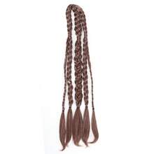 24 Inch Viking Men's Hair Extensions, Handmade Braided Clip-In Ponytail Hair Piece, Suitable For Viking Costume And Renaissance Warrior Accessories, Halloween - Multicolor - View 7