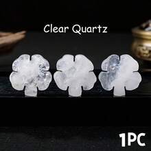 1件 水晶綠色風信子四葉草雕刻水晶工藝品 家居裝飾品 母親節 情人節 聖帕特里克節 節日禮物 - 東陵玉四葉草 - 查看 23
