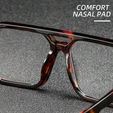 1 Pair Men's Metal Retro Square Fashionable Non-Prescription Glasses, Suitable For Back To School, Daily Life, Outdoor Leisure Activities, Office Business And Other Occasions, Fashion Accessory - Clear - View 7
