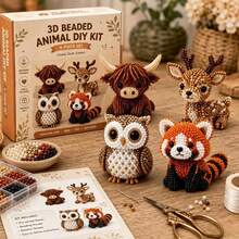 1 buah Kit DIY Hewan Manik-Manik Mini 3D Baru 2026, Set Mosaik Manik-Manik Burung & Hewan Halaman Belakang Lucu Buatan Tangan, Hadiah Dekorasi Kreatif Penghilang Stres untuk Dewasa, Remaja & Pemula - beraneka warna - View 2