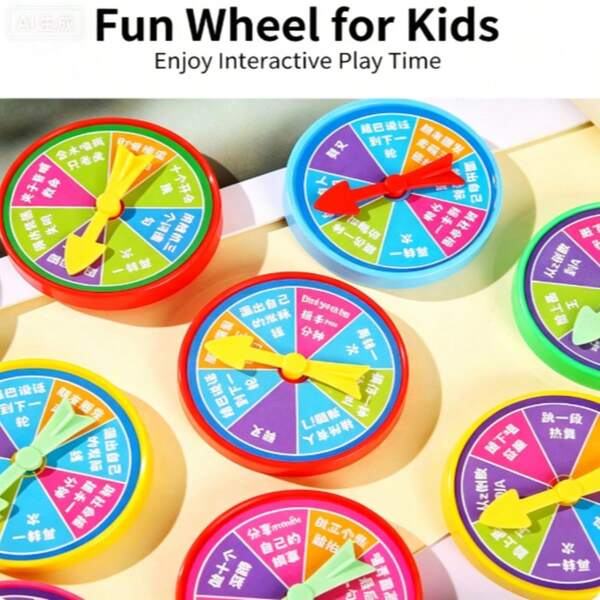 1PC Parent-Child Interactive Game Punishment Wheel Toy, Board Games Entertainment Spinner, Family Gathering, Fun Spinner Adventure, Halloween Gift, Holiday Gift, Party Supplies, Back To School Game, Happy Harvest Game[Random Style]Squishy>Dumpling