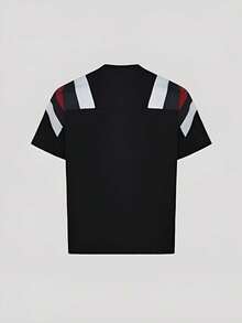 Adidas Clover New Men's Breathable Sports Casual Crew Neck Short Sleeve T-Shirt - Black - View 4